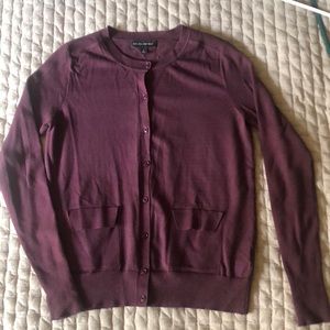 Small Banana Republic burgundy cardigan